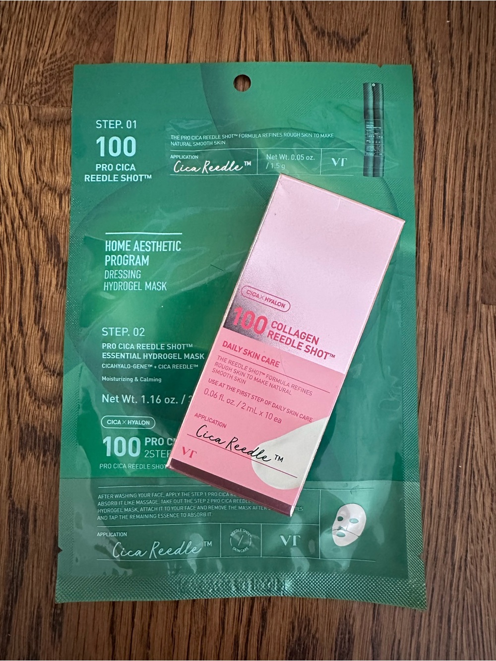 VT Reedle Shot Skin Care & Hydrogel Sheet Mask Set - NEW SEALED